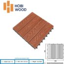 Vỉ gỗ nhựa ngoài trời Hobiwood 3D màu red