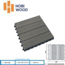 Vỉ gỗ ban công Hobiwood VS màu grey - Vỉ gỗ nhựa ngoài trời
