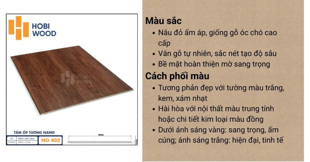 Tấm Nhựa Nano Hobiwood NO-413 – Màu trắng vân đá