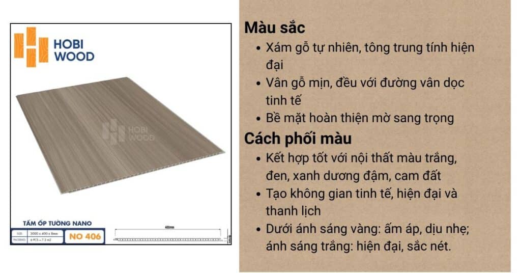 Tấm Nhựa Nano Hobiwood NO-413 – Màu trắng vân đá
