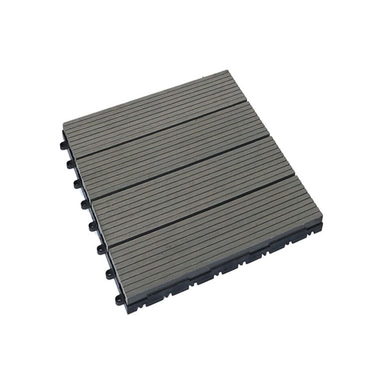 Vỉ gỗ ban công Hobiwood VS màu grey - Vỉ gỗ nhựa ngoài trời Vỉ gỗ ban công Hobiwood VS màu grey
