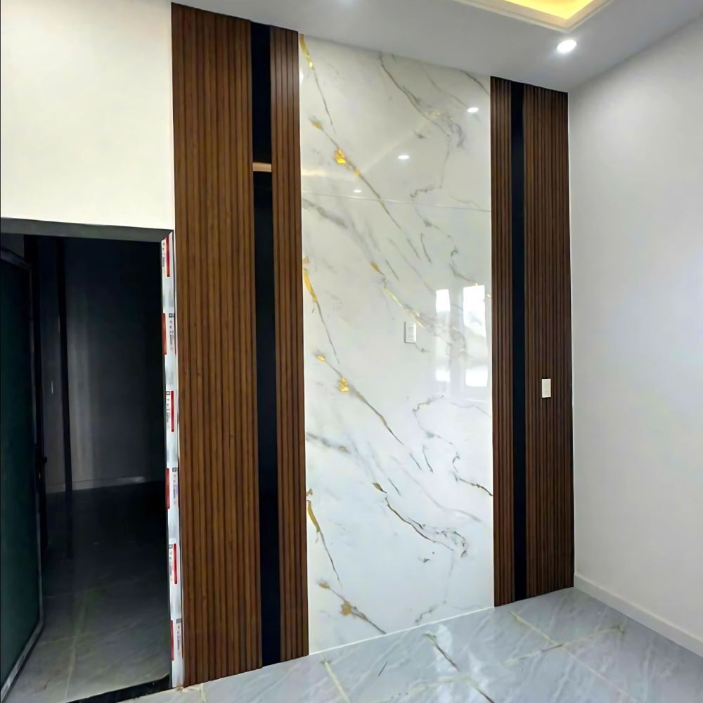 Nhựa Ốp Tường Trắng Vân Vàng Gold HB-VD2235 Nhựa Ốp Tường Trắng Vân Vàng Gold HB-VD2235 - Ảnh 5