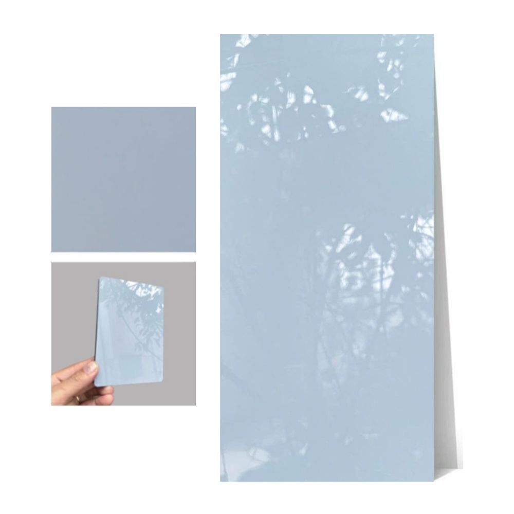 Tấm ốp than tre đơn sắc PET iS-12 iWood - Màu xanh pastel bóng Tấm ốp than tre đơn sắc PET iS-12 iWood - Màu xanh pastel bóng