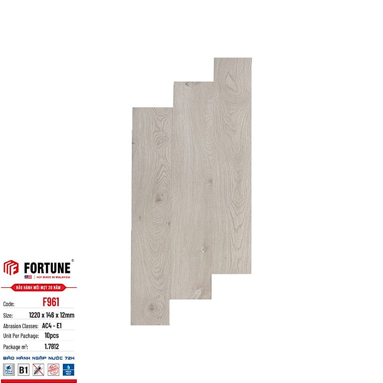 Sàn gỗ Fortune F960 - Sàn gỗ công nghiệp Malaysia Sàn gỗ Fortune F960 - Sàn gỗ công nghiệp Malaysia - Ảnh 7