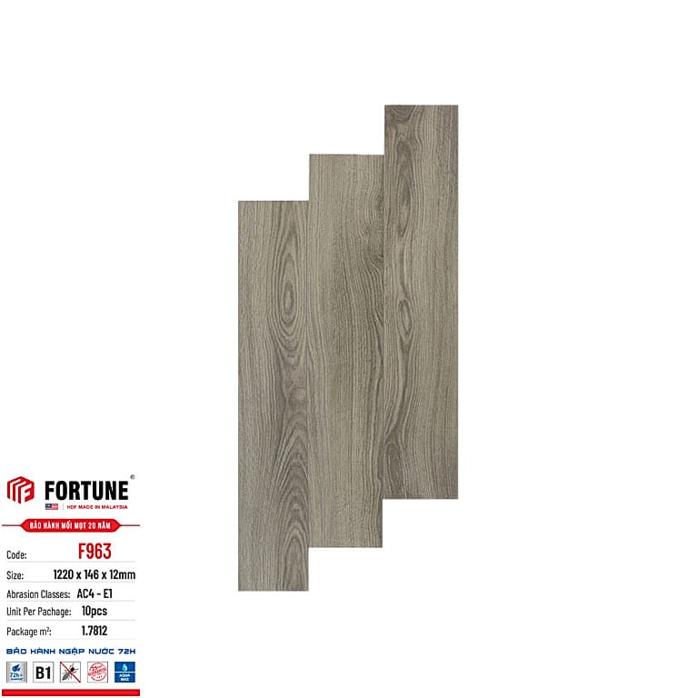 Sàn gỗ Fortune F960 - Sàn gỗ công nghiệp Malaysia Sàn gỗ Fortune F960 - Sàn gỗ công nghiệp Malaysia - Ảnh 5