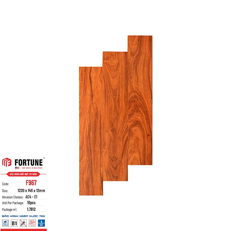 Sàn gỗ Fortune F960 - Sàn gỗ công nghiệp Malaysia Sàn gỗ Fortune F960 - Sàn gỗ công nghiệp Malaysia - Ảnh 3